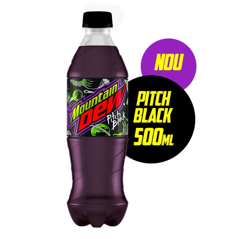 Mountain Dew Pitch Black Bautura energizanta cu gust de struguri pet