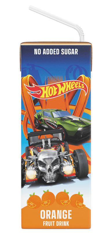 Hot Wheels 50% Orange-Flavored Non-Carbonated Soft Drink