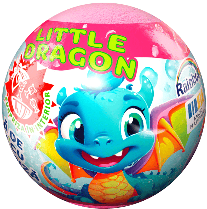 Crazy Bombs Kids Bath Ball "Litle Dragon with Surprise"