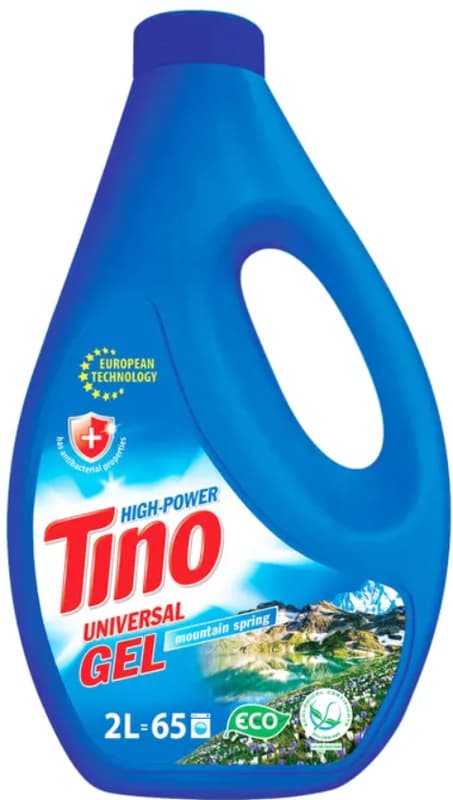 Tino High-Power Washing Gel for Colored and White Laundry, Mountain Spring