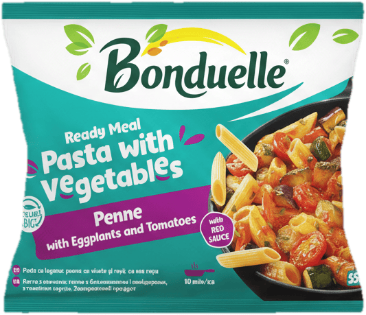Pasta with Vegetables Penne with Eggplants and Tomatoes