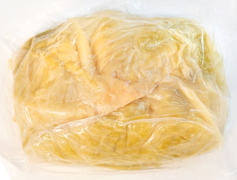 Whole pickled cabbage, vacuum-packed
