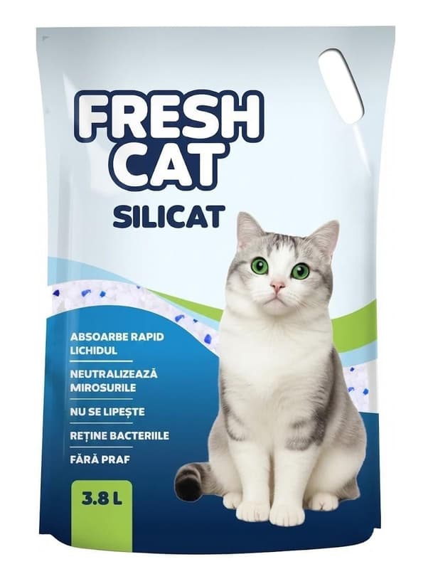 Fresh Cat Silicat Nisip pentru pisici 1,5Kg