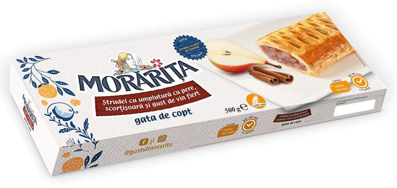 Morarita Strudel cu pere si scortisoara