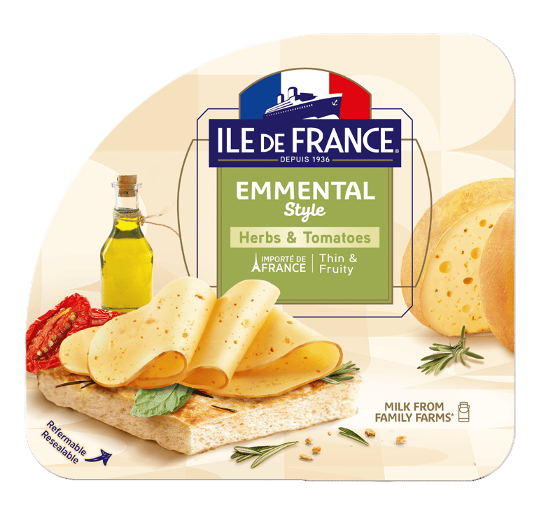 Ile De France Felii stil emmental rosii si ierburi
