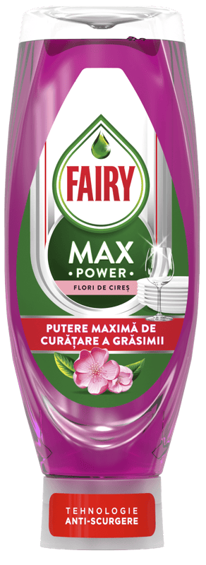 Fairy MaxPower Detergent de vase lichid, cu parfum de cirese