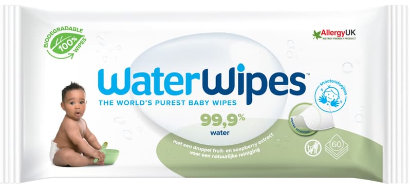 Water Wipes Soapberry Biodegradable Wipes
