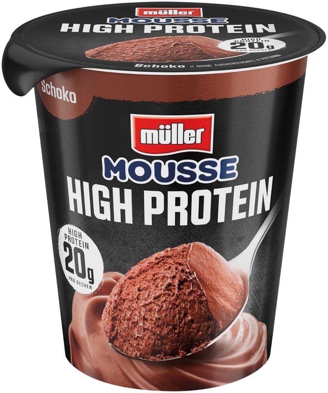 Muller  Mousse  de ciocolata proteica