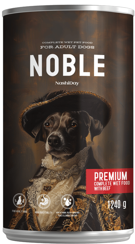 Noble Premium Dog Can with Beef