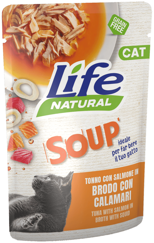 Life Plic pentru pisici adult cu supa de somon
