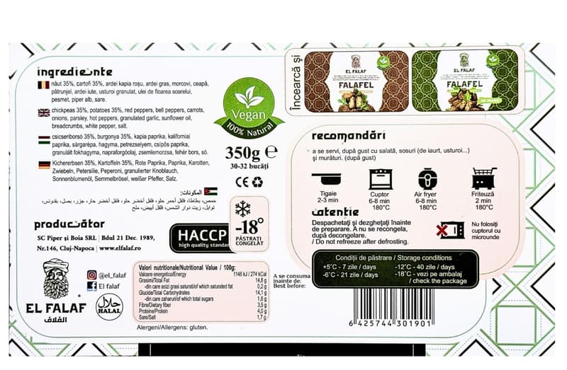 EL FALAF Vegetable meatballs 100%