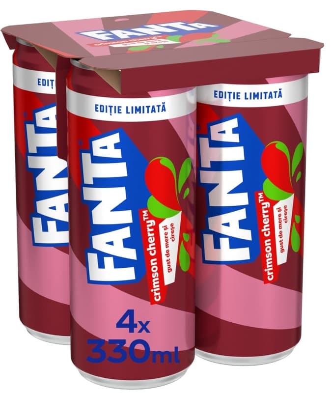 Fanta Crimson Cherry Bautura racoritoare carbogazoasa 4pack doza