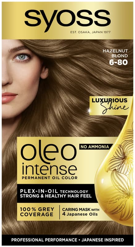 Syoss Oleo Vopsea pentru par 6-80, blond aluna