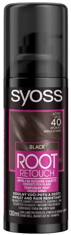 Syoss Spray pentru vopsire temporara a radacinilor, negru