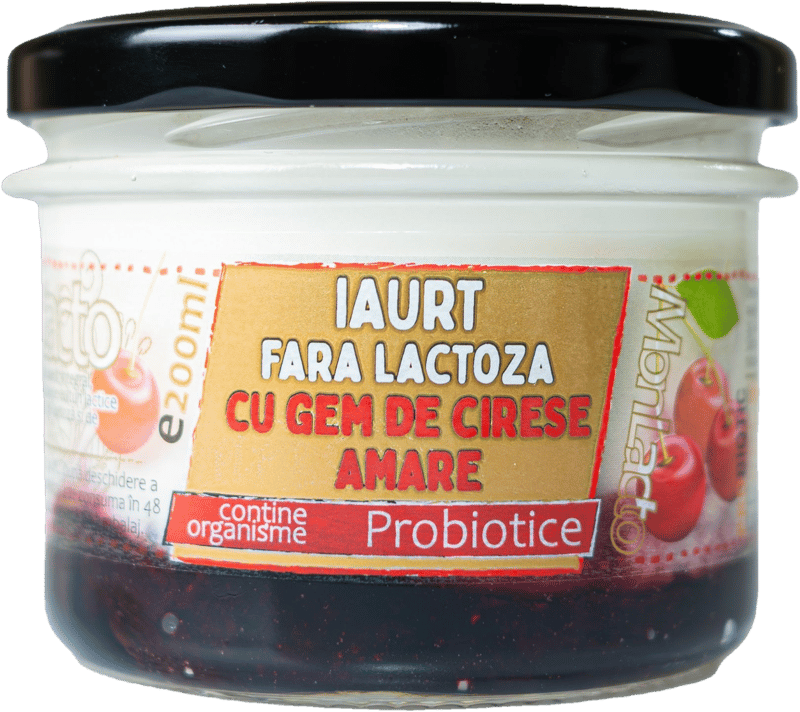 Monlacto Iaurt fara lactoza cu gem de cirese amare