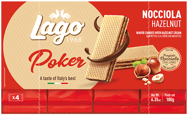 Lago Poker Hazelnut Wafers