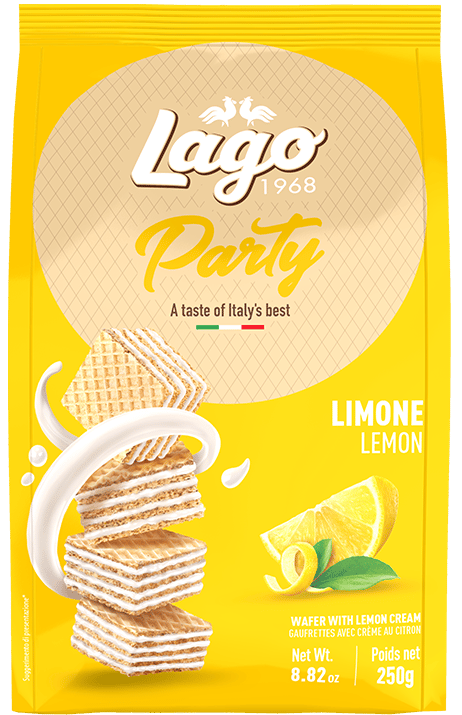 Lago Party Lemon Wafers