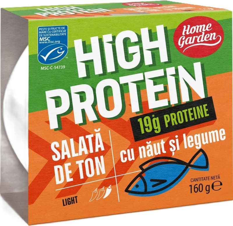 Home Garden High Protein Tuna Salad with Chickpeas and Vegetables 19G Protein
