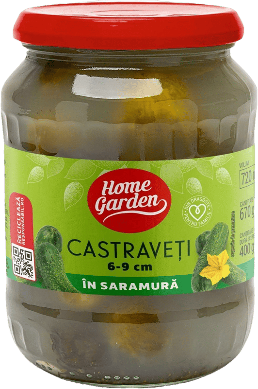 Home Garden Cucumbers 6-9Cm in Brine