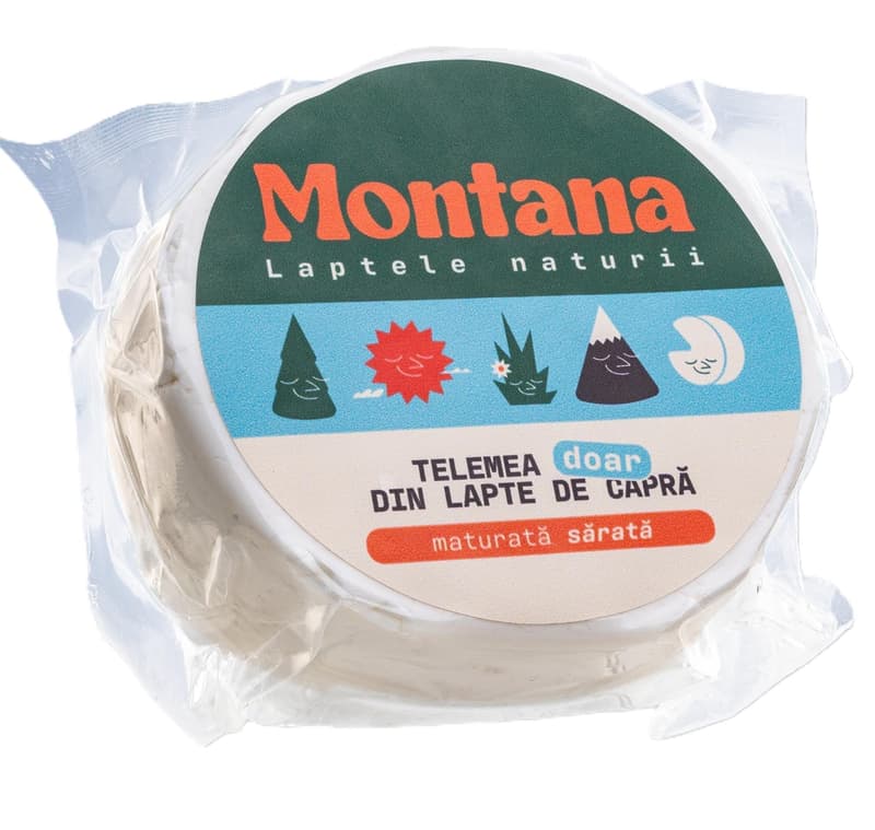 Montana Laptele Naturii Telemea de capra maturata sarata