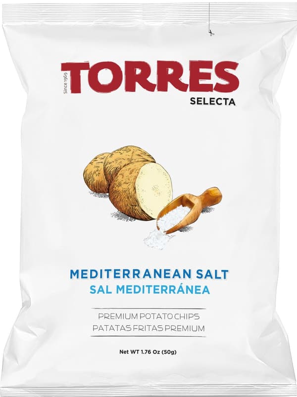 Torres Chipsuri premium de cartofi cu sare mediteraneană