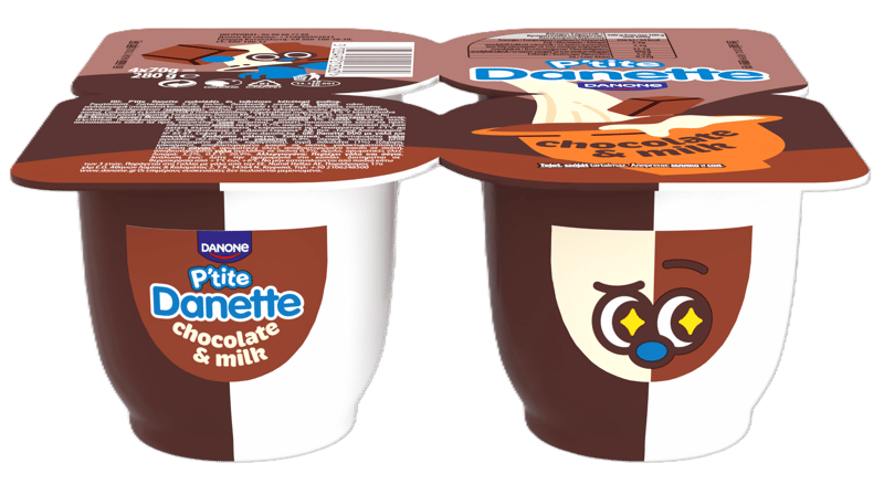 Danette petie duo 4x70g