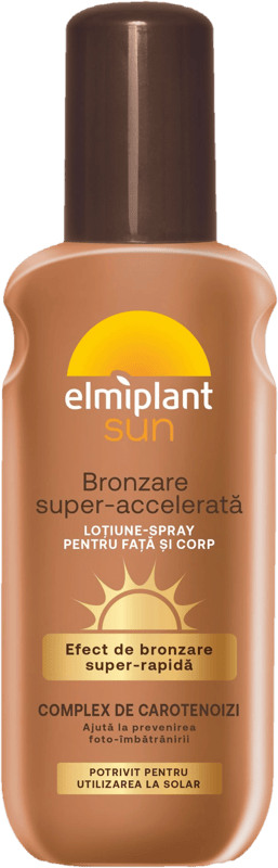 Elmiplant Sun Lotiune Spray de bronzare super-accelerata pentru fata si corp