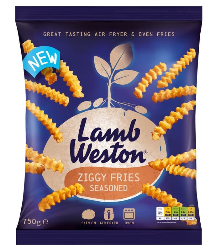 Lamb Weston Ziggy fries seasoned