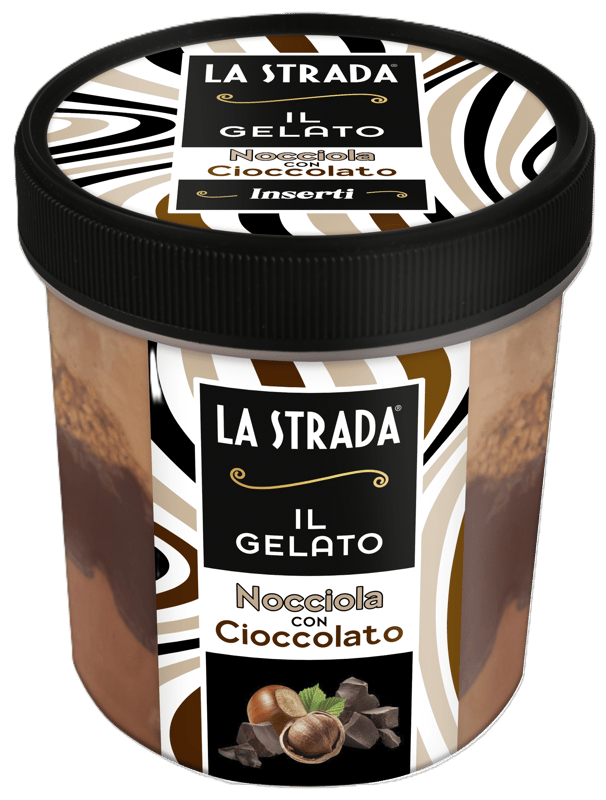 La Strada Inghetata cu alune de padure si ciocolata