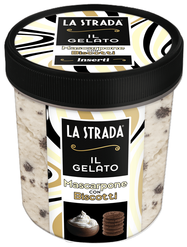 La Strada Inghetata cu mascarpone si biscuiti