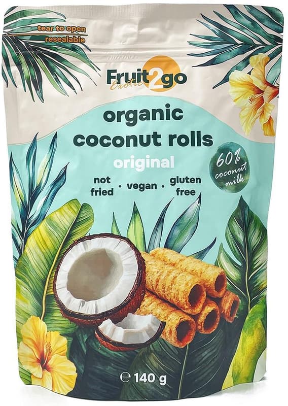 Fruit2go Exotic Organic Coconut Rolls Original