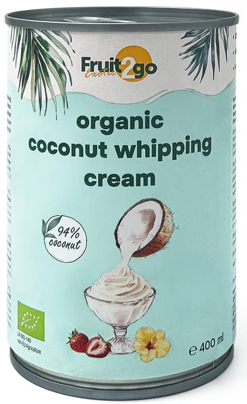 Fruit2go Exotic Organic Vegan Coconut Whipping Cream