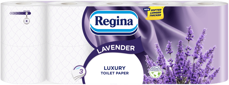 Regina Lavander FSC® Toilet paper, 10 rolls, 3 ply, 150 sheets