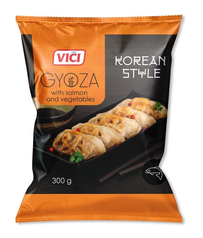 Vici Gyoza stil coreean cu somon si legume