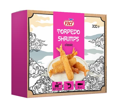 Vici  Creveti Whiteleg pane torpedo
