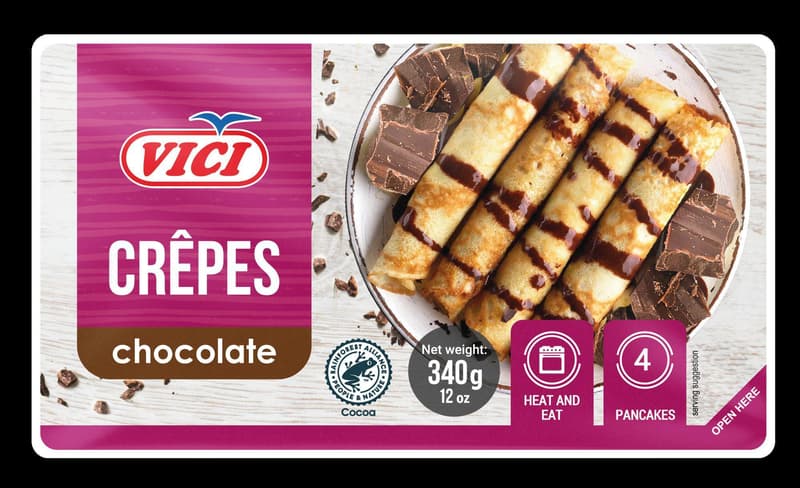 Vici Clatite cu umplutura de ciocolata