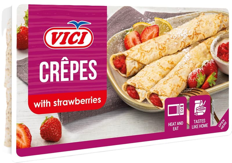 Vici Clatite cu umplutura de capsuni