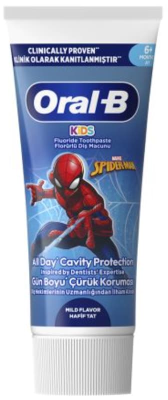 Oral-B Kids Spiderman Pasta de dinti pentru copii, 0-6 ani