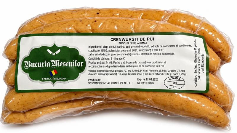 Bucuria Mesenilor Crenwursti de pui