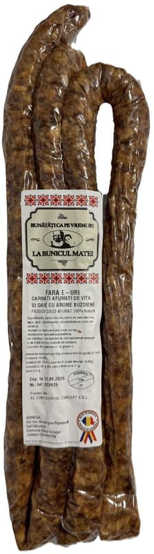La Bunicul Matei Carnati subtiri afumati de vita si oaie cu arome buzoiene