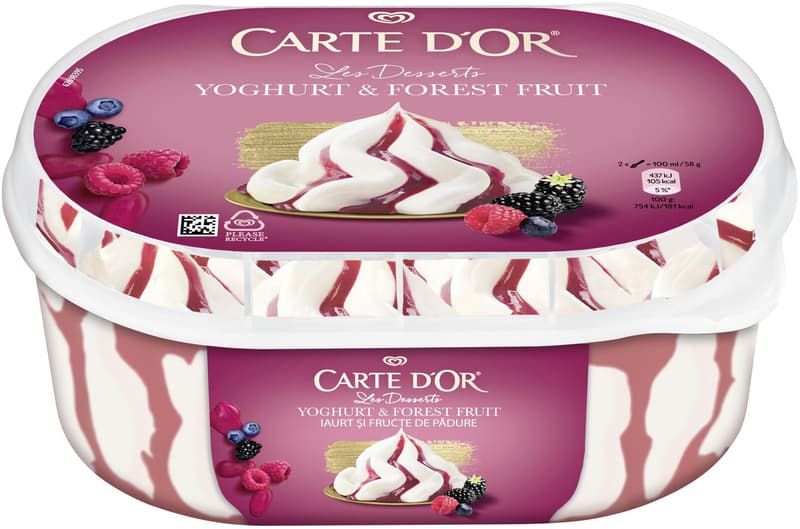 Carte d'Or Inghetata cu iaurt si fructe de padure
