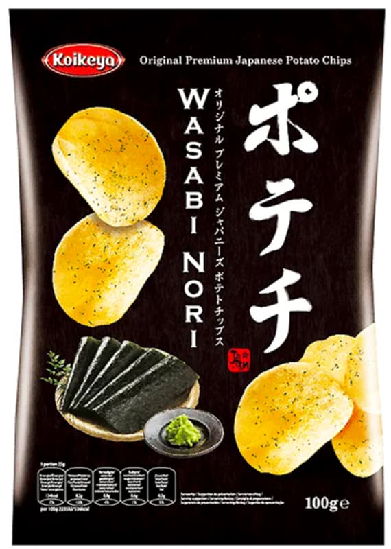 Koikeya Potechi Chipsuri cu Wasabi Nori