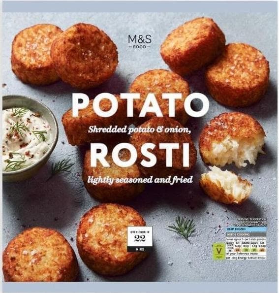 Marks & Spencer Cartofi rasi cu ceapa, usor condimentati si prajiti