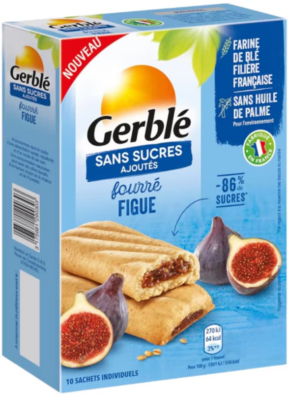 Gerble Biscuiti umpluti cu smochine, fara zahar