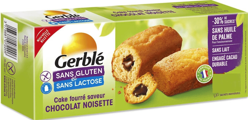 Gerble Minichec fara gluten, cu crema de ciocolata