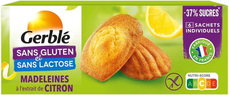 Gerble Madlene fara gluten si lactoza, cu lamaie