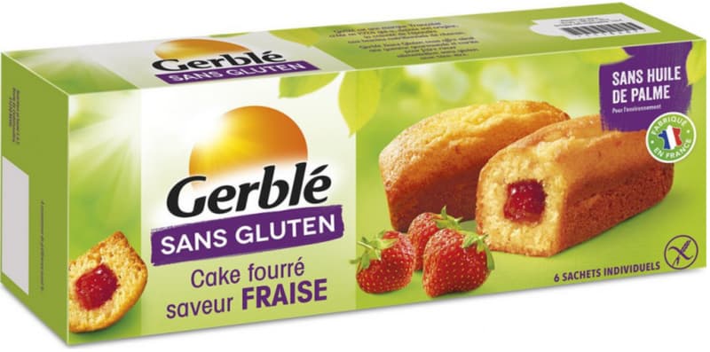 Gerble Minichec fara gluten cu crema de capsuni