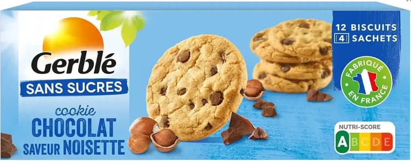 Gerble Biscuiti fara zahar pepite cioco-alune