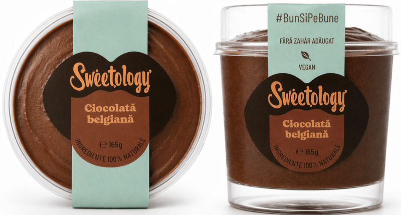 Sweetology Inghetata vegana de ciocolata belgiana