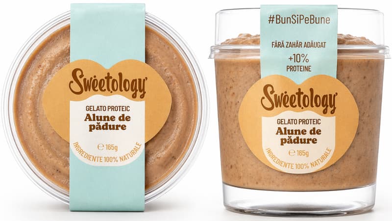 Sweetology Protein Hazelnut Ice Cream, No Sugar Added